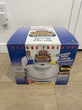 George Foreman Lean Mean Contact Roasting Machine Roaster Model GV5- New*
